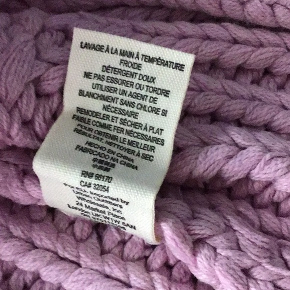 Free People Glow For It Chunky Knit Cardigan New Blossom (Lilac) Large - Picture 13 of 13